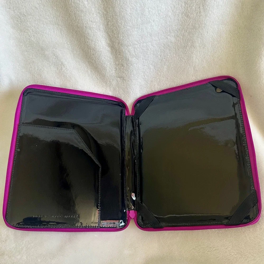 Marc by Marc Jacobs Purple Neoprene Patent Leather Lining iPad Tablet Folio Case